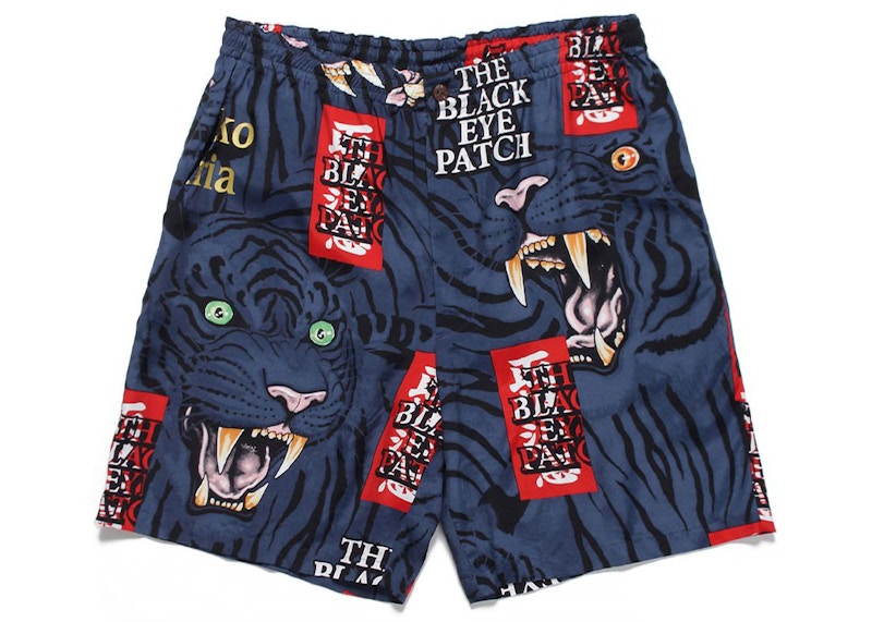 BlackEyePatch x Wacko Maria x Tim Lehi Hawaiian Shorts Navy Men's