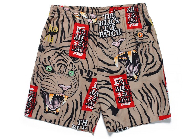 BlackEyePatch x Wacko Maria x Tim Lehi Hawaiian Shorts Tan Men's