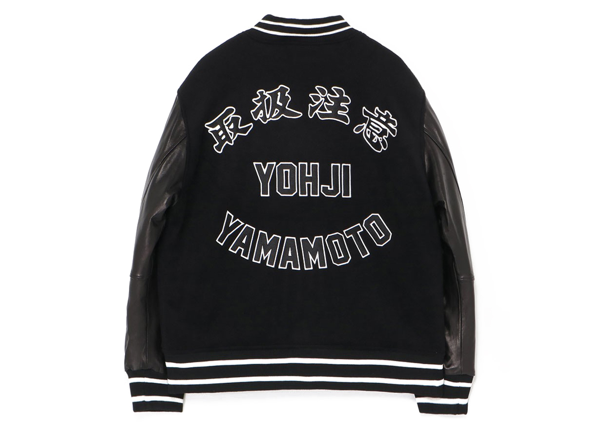 BlackEyePatch x Wildside Yohji Yamamoto Varsity Jacket Black