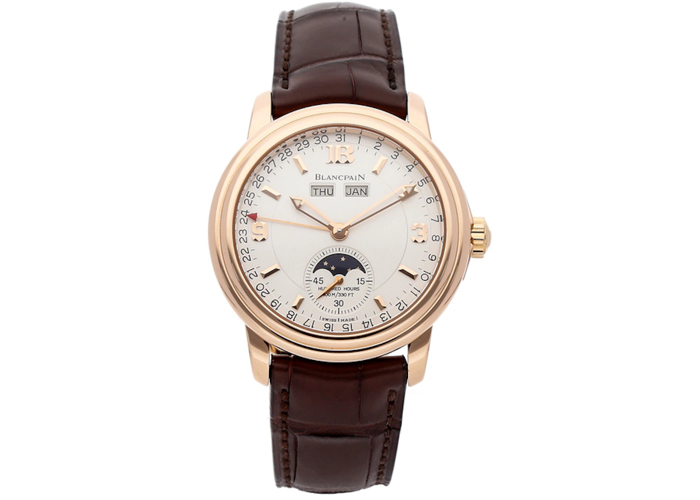 Blancpain Leman Moon Phase Complete Calendar 3563A-3642-53B 38mm in