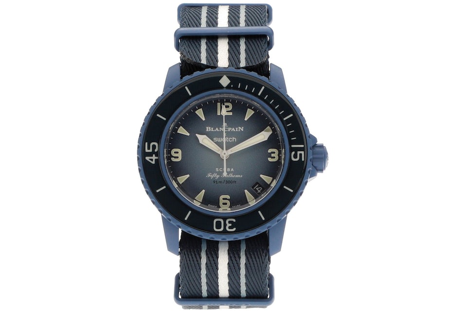Navy Blue Swift for Blancpain X Swatch 