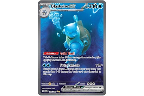 Blastoise ex 2023 Pokmon Scarlet & Violet 151 Special Illustration Rare 151/200 Ungraded - 2023 - US Blastoise ex 2023 Pokmon Scarlet & Violet 151 Special Illustration Rare 151/200 Ungraded - 2023 - US