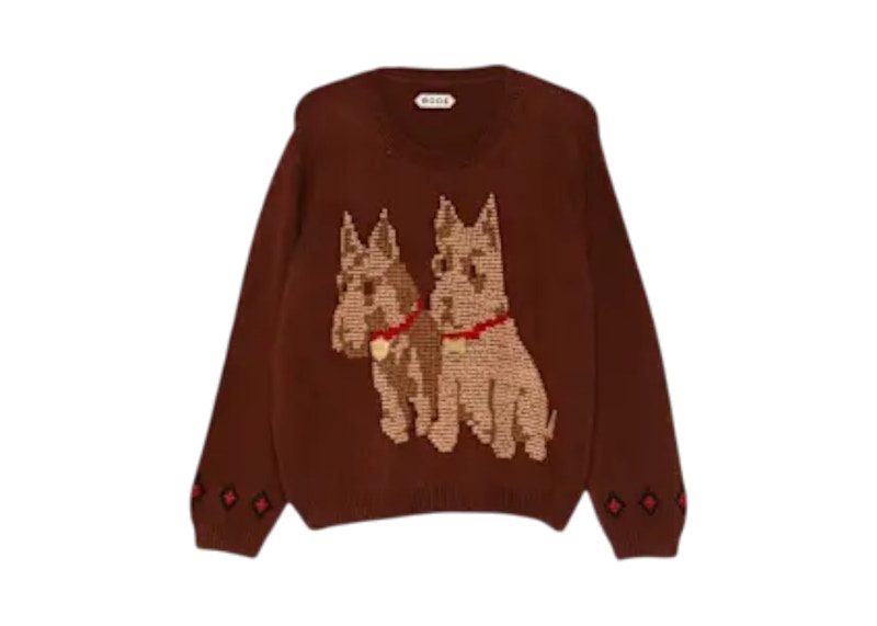 Pullover Bode Scottie Marrone