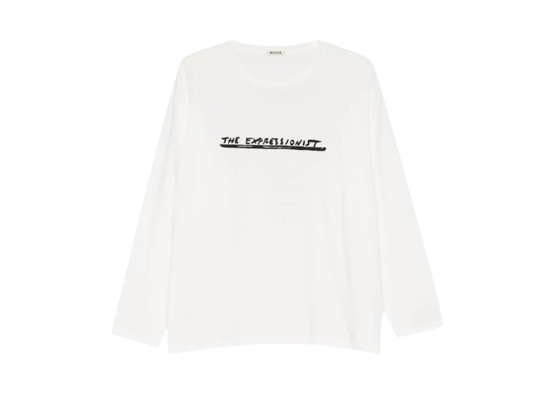 Bode Script T-shirt Cremefarben