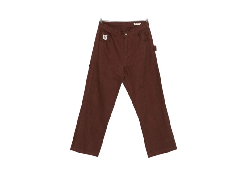 Bode Twill Knolly Brook Trousers Brown Men's - US