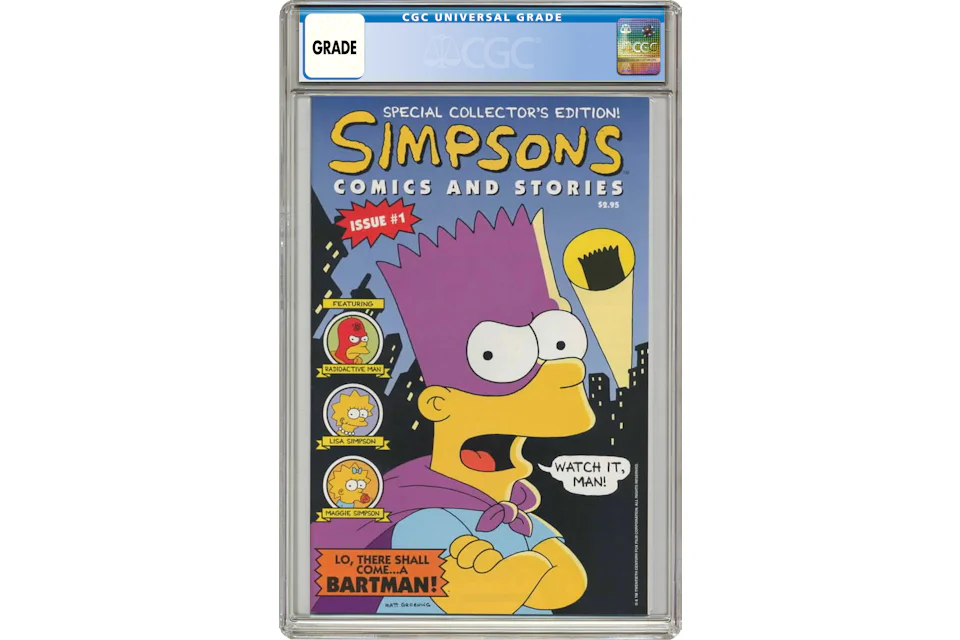 Bongo Simpsons Comics and Stories (1993) #1U Comic Book CGC Graded