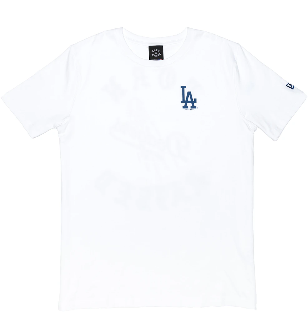 Born X Raised Los Angeles Dodgers LA Tee White Men's - FW19 - US