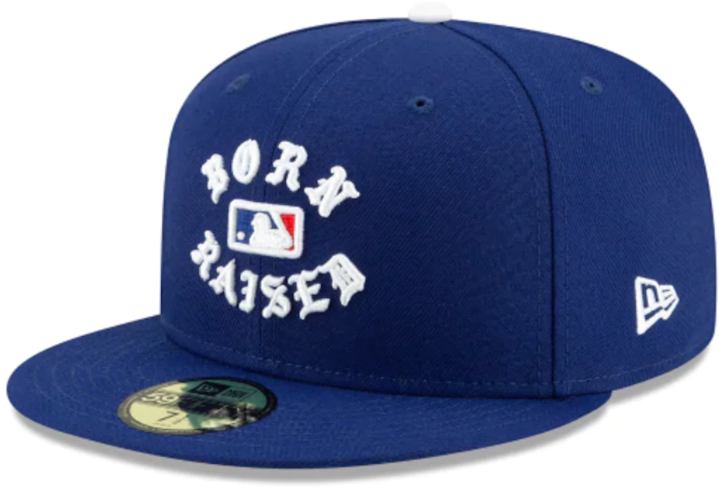 Born X Raised Los Angeles Dodgers MLB Fitted Hat Blue Men's - FW19