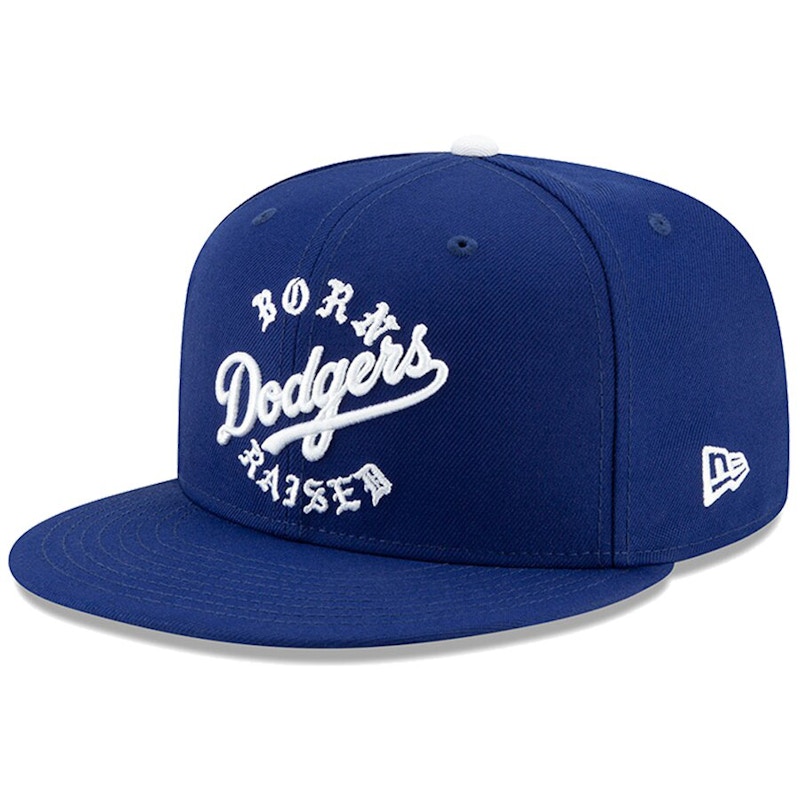 born raised dodgers hat