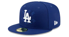 Born X Raised Los Angeles Dodgers Shadow Fitted Hat Blue