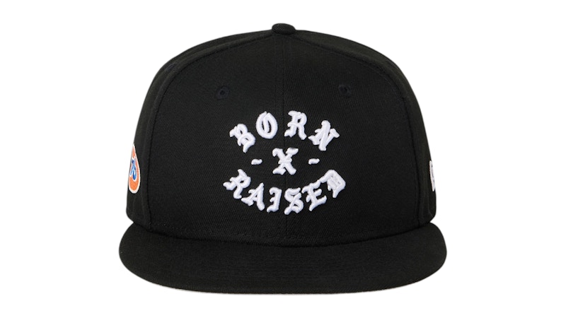 Born X Raised x 76 Rocker Hat Black