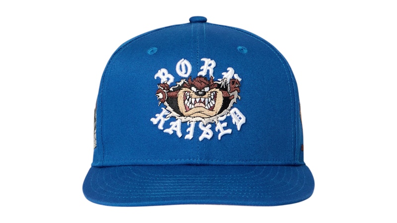Born X Raised x Looney Tunes Taz Rocker Snapback Royal Blue