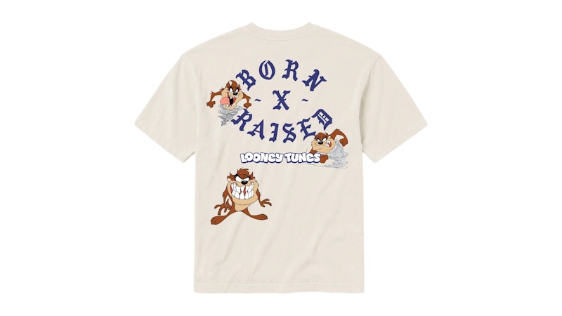 Born X Raised x Looney Tunes Taz Rocker Tee Cream