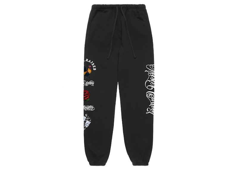 Born X Raised x Mister Cartoon Gallo Fino Sweatpants Black - SS22