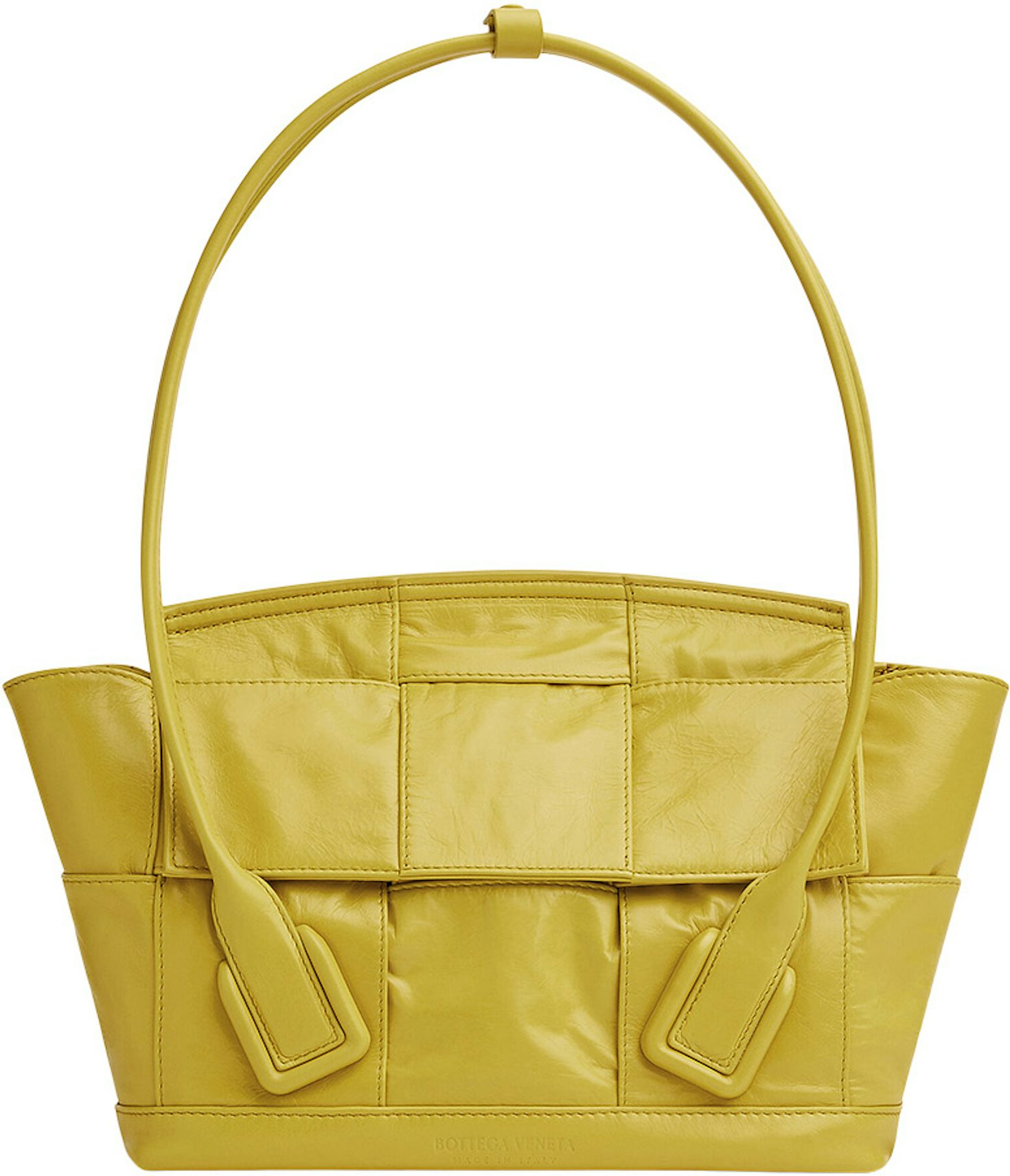 Bottega Veneta Mini Loop Shoulder Bag in Teal Washed Gold