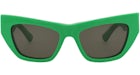 Bottega Veneta Cat Eye-Frame Acetate Sunglasses Green Green Green (BV1177S-30013666-003)