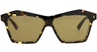 Bottega Veneta Gafas de sol de acetato con montura de ojo de gato Havana/Marrón (BV1093S-30011009-002-20355)