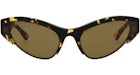 Bottega Veneta Cat Eye-Frame Acetate Sunglasses Havana Havana Brown (BV1102S-30011036-002)
