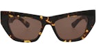 Bottega Veneta Cat Eye-Frame Acetate Sunglasses Havana Havana Brown (BV1177S-30013666-002)