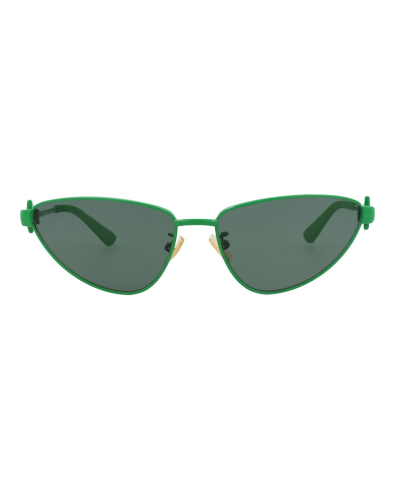 Bottega Veneta Cat Eye-Frame Metal Sunglasses Green Green Bottega Veneta Cat Eye-Frame Metal Sunglasses Green Green