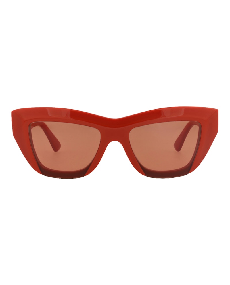 Bottega Veneta Cat Eye-Frame Recycled Acetate Sunglasses Orange