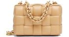 Bottega Veneta Chain Cassette Crossbody Bag Almond