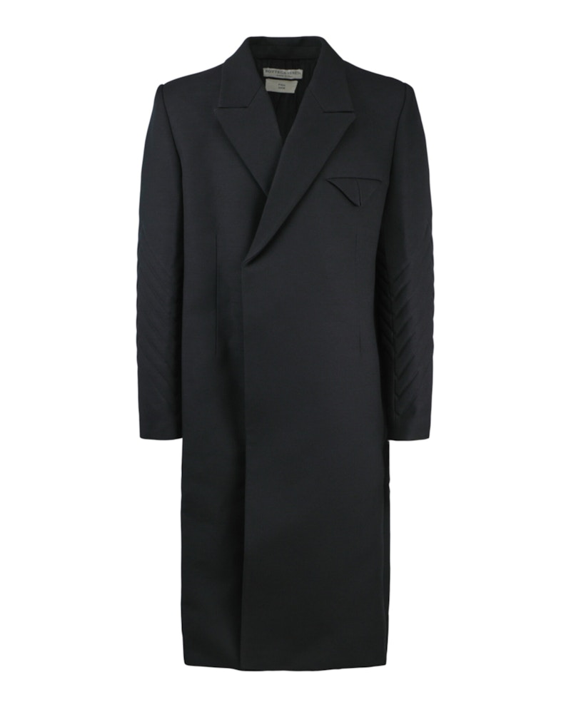 コート Bottega Veneta Cappotto Nero Bottega Veneta Compact Wool Coat Nero Men's - US