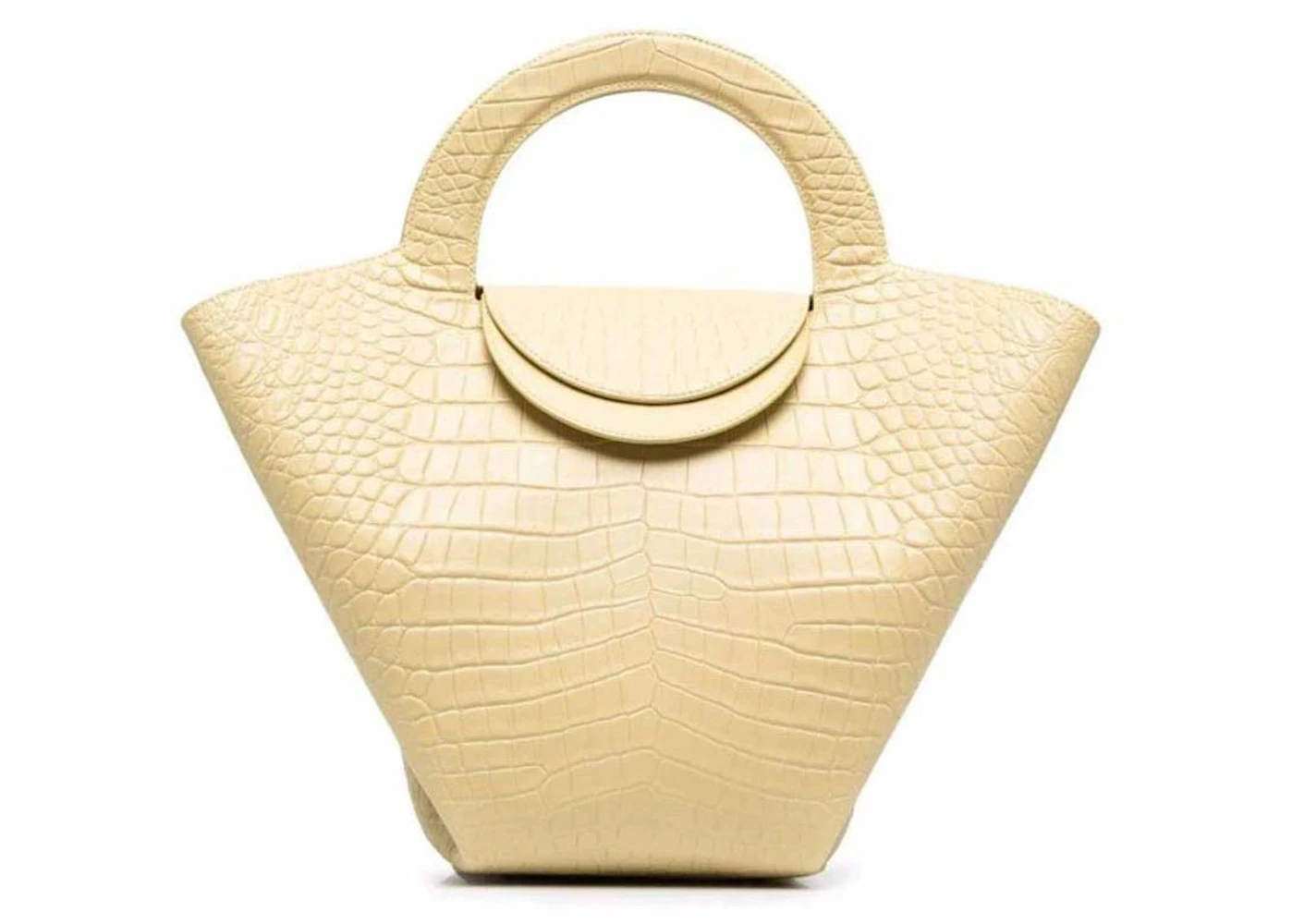 Bottega Veneta Doll Handbag Yellow in Leather - US