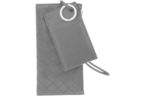 Bottega Veneta Doppia Pouch Tracolla Grigio