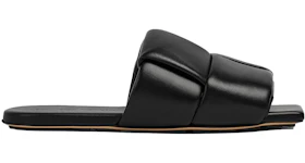 Bottega Veneta Flat Sandal Black Leather