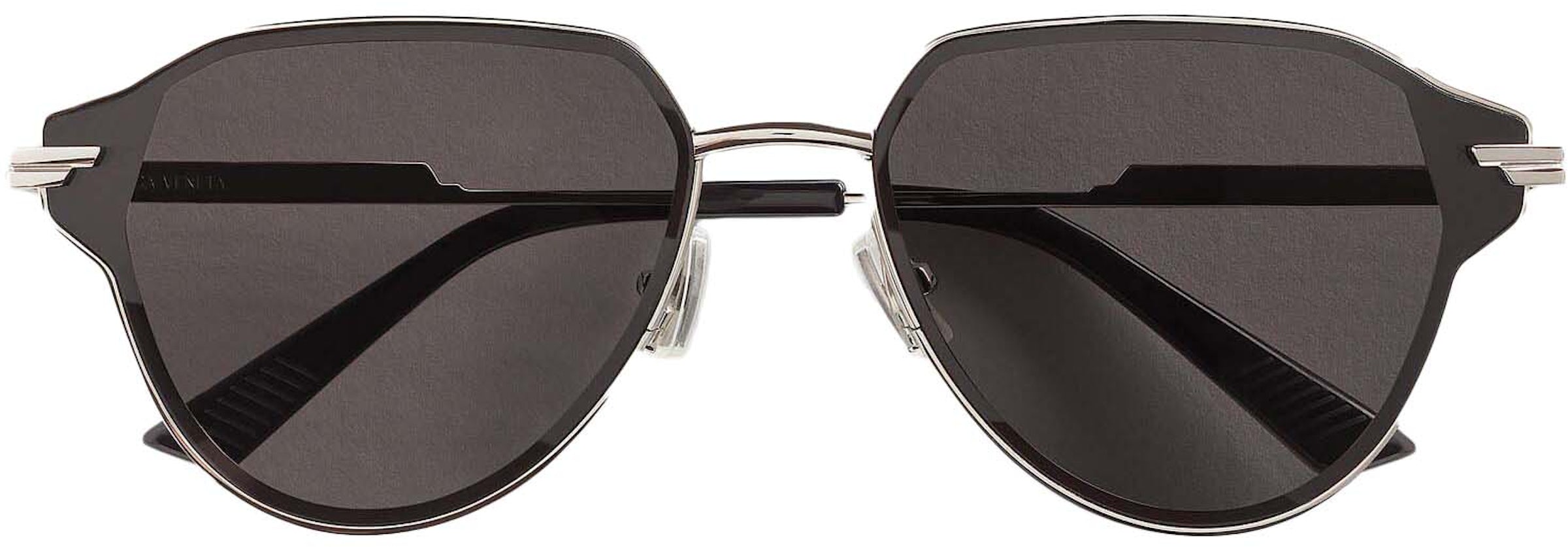 Louis Vuitton The LV Round Sunglasses Silver/Black (Z1764U) in Silver Metal  - US