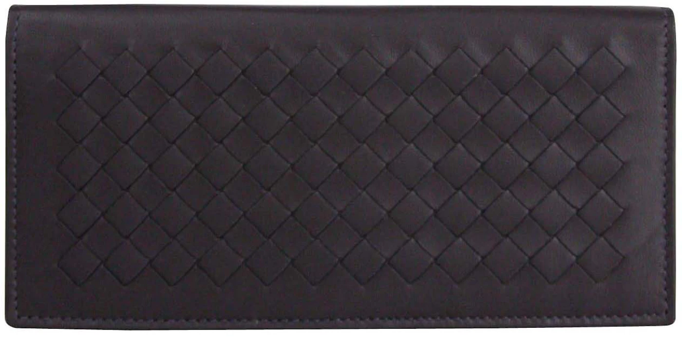 Bottega Veneta Intercciaco Bifold Wallet Dark Plum in Leather - US