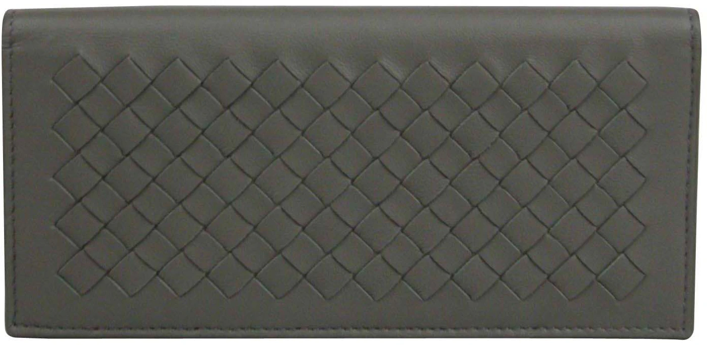 Bottega Veneta Intercciaco Bifold Wallet Gray in Leather - MX