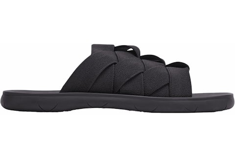 Bottega Veneta Intrecciato Elastic Slides Black Men's