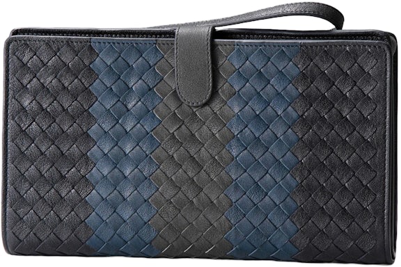 Bottega Veneta Intrecciato Armband aus Leder Schwarz