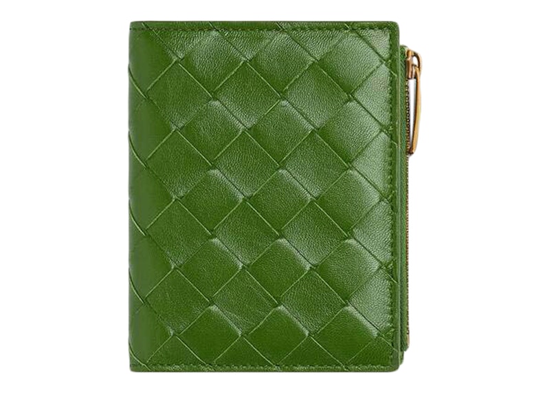 ★Bottega Veneta★Intrecciato Bi-Fold Wallet★Avocado Bottega Veneta Intrecciato Small Bi-Fold Wallet Avocado in