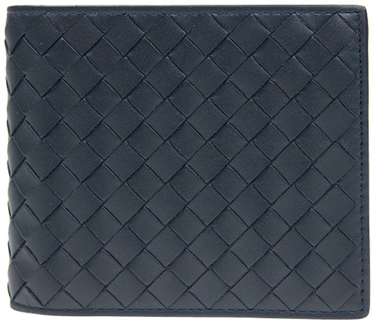 Intrecciato leather wallet Bottega Veneta Silver in Leather - 26359600