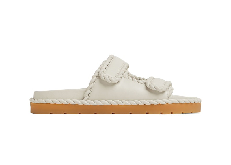Pre-owned Bottega Veneta Jack Flat Mule (women's) Sneakers In String