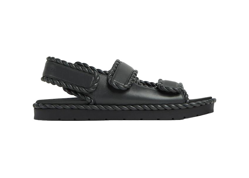 Pre-owned Bottega Veneta Jack Flat Sandal (women's) Sneakers In Ardoise In Gray