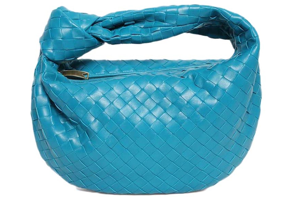 Bottega Veneta Intrecciato Medium Jodie Bag - Blue Shoulder Bags
