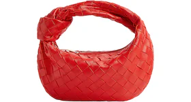 Bottega Veneta Jodie Top Handle Bag Mini Intrecciato Redstone