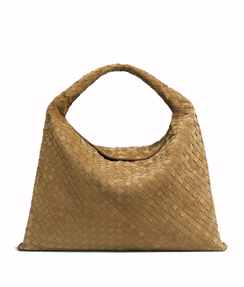 Bottega Veneta Large Hop Bag Acorn in Calfskin US