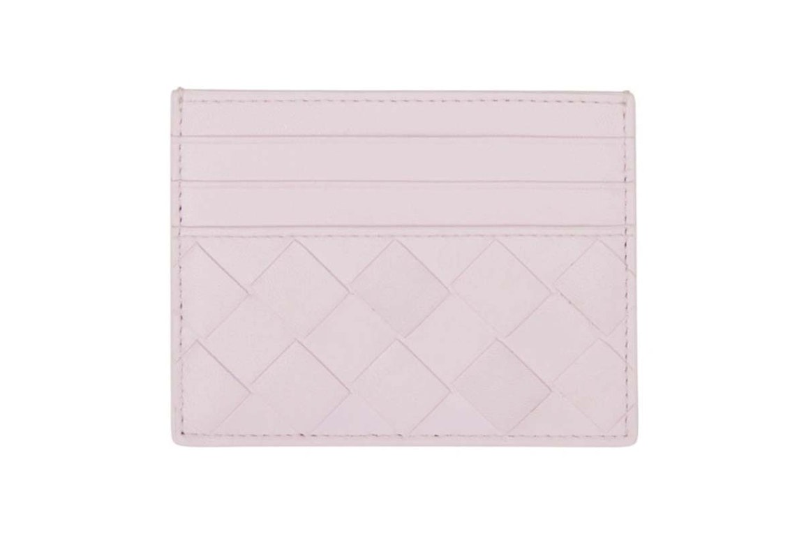 Pre-owned Bottega Veneta Leather Card Case Pink