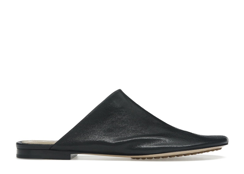 Pre-owned Bottega Veneta Leather Dot Sock Slippers (women's) Sneakers In Black