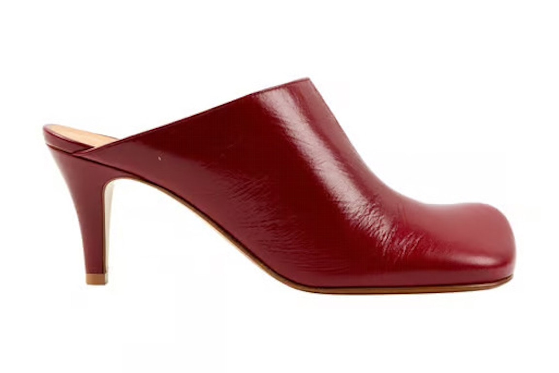 Pre-owned Bottega Veneta Leather Mule Red (women's)