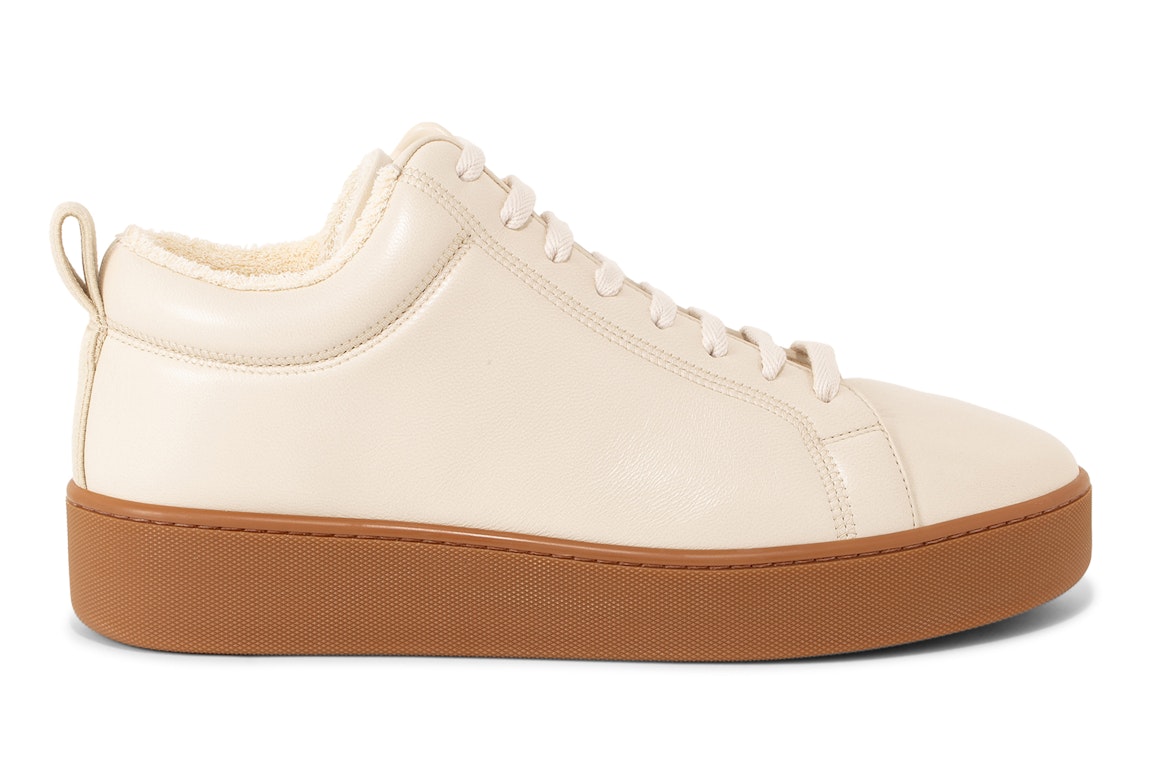 Pre-owned Bottega Veneta Leather Quilt Sneaker White