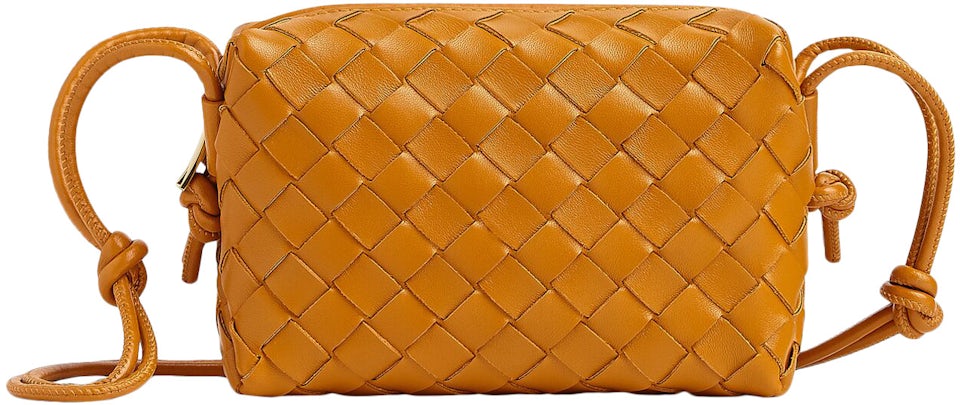 Bottega Veneta Small Loop Camera Bag Travertine in Lambskin Leather with  Gold-tone - US