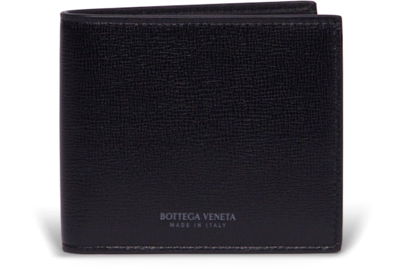 Bottega Veneta Men's Leather Half Wallet Black