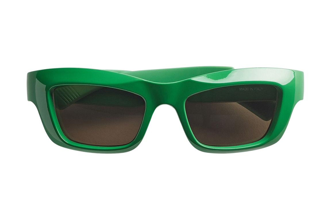 Pre-owned Bottega Veneta Mitre Sunglasses Green/gray (712692vbl803342)