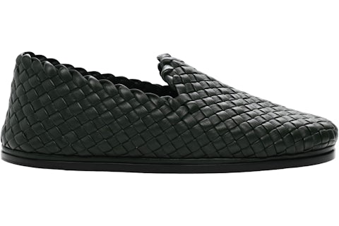 Bottega Veneta Nappa Intrecciato Loafers Green Men's